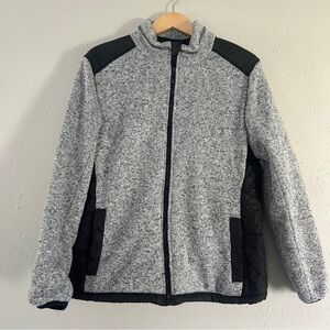 Canyon River Gray Black Jacket Fleece Comfy Soft Neutral Outdoor Fall XL